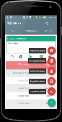 SQL Mini Plus-SQLite Editor Apk