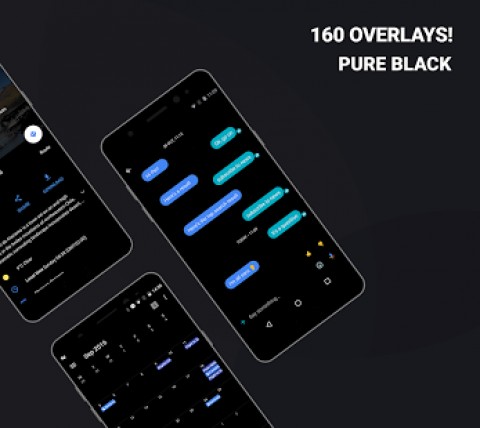 Swift Black Substratum Theme +Oreo & Samsung theme Apk