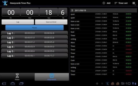 Tablet Timer & Stopwatch Pro Apk