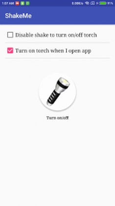 Torch - Shake to on/off Apk Full