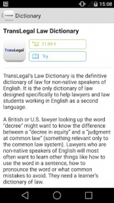 TransLegal’s Law Dictionary Apk