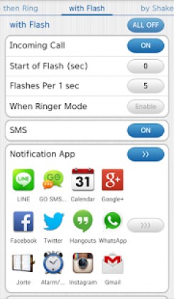 Vibrate then Ring with Flash + Apk