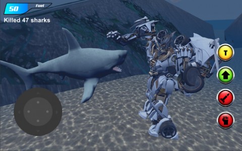 X Robot Car : Shark Water Apk Mod