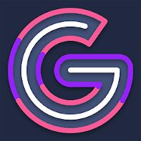 Garis Dark - Lines Icon Pack Apk Mod
