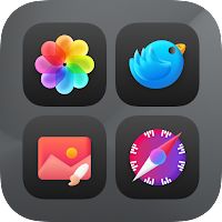 Muffin Dark Icon Pack Apk