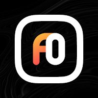 Aline Orange icon pack - linear white & orange Apk Mod