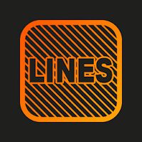 Lines Square - Neon icon Pack Apk Mod