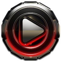 Poweramp skin Red Glow Apk Mod