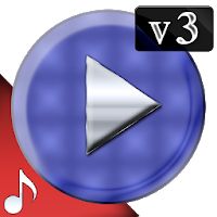 Poweramp v3 skin blue carbon Apk Mod
