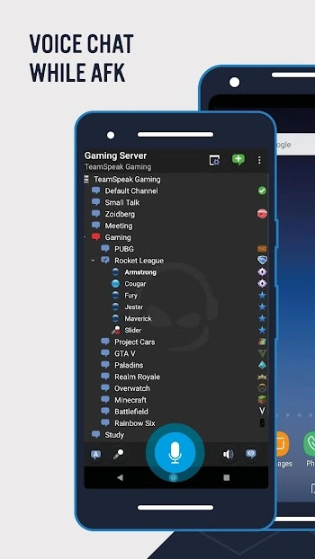 TeamSpeak 3 - Voice Chat Software interface