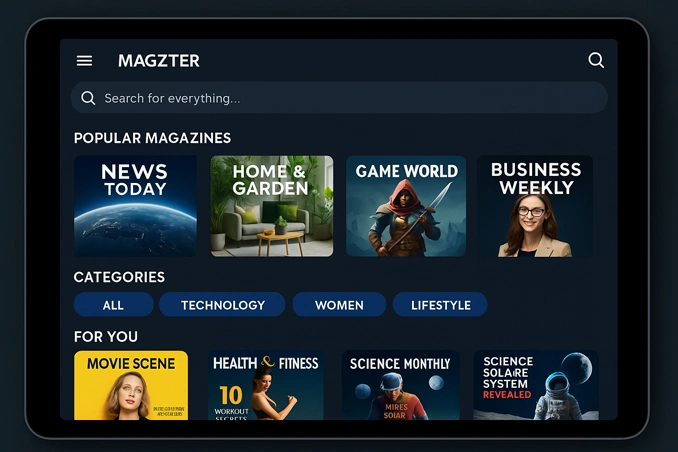 Magzter Mod Apk in-app Screenshot
