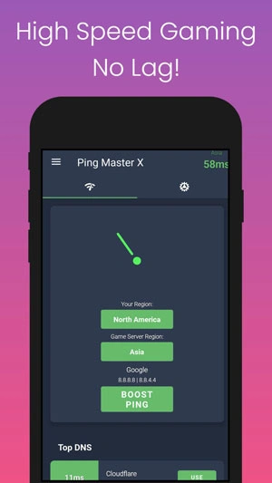 Ping Master X: Set Best DNS For Gaming [Pro] Mod Apk