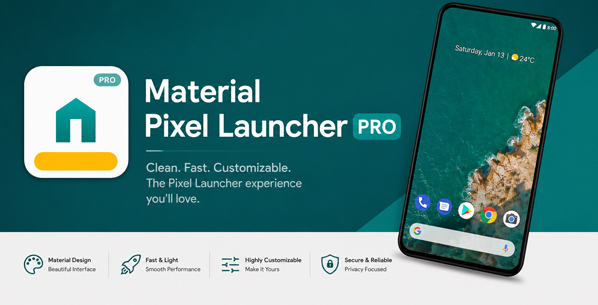 Material Pixel Launcher Pro Apk