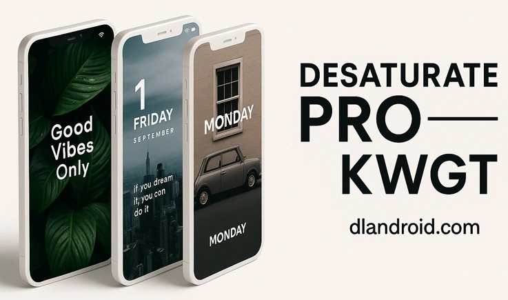 Desaturate Pro KWGT Apk