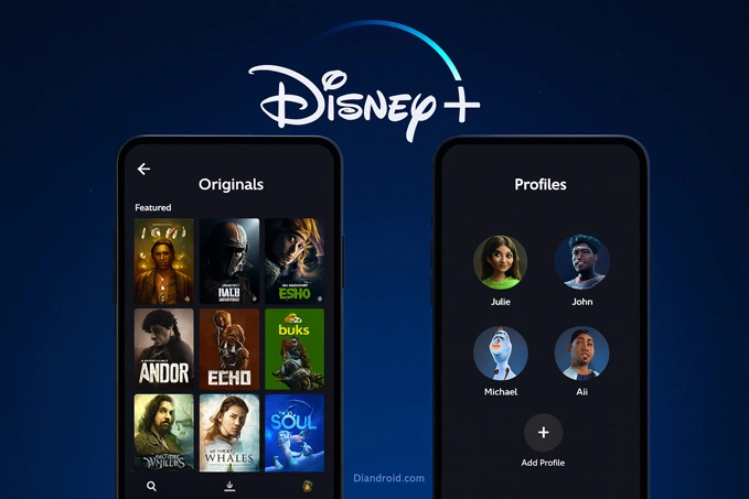 Disney Plus app screenshot
