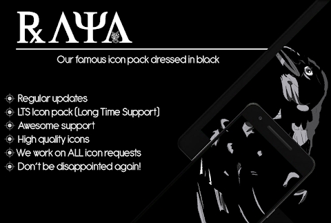 Raya Black Icon Pack Apk Patched