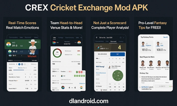 CREX Cricket Exchange Screenshot