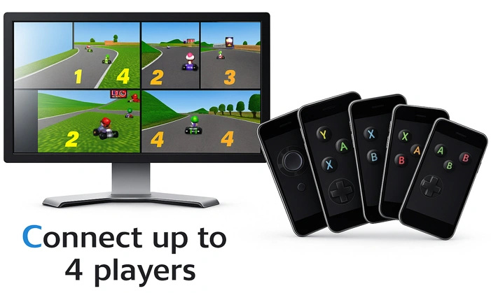 DroidJoy multiplayer gamepad app Android