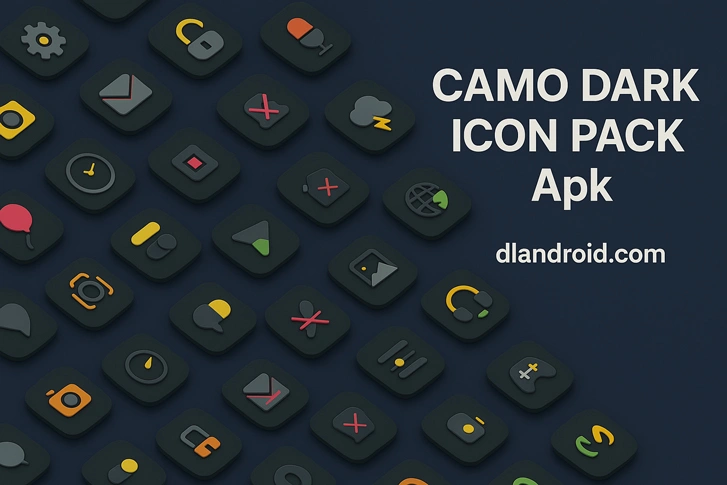 Camo Dark Icon Pack