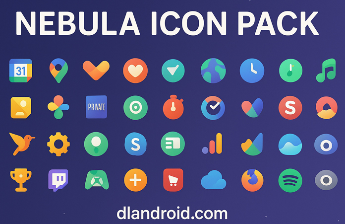 Nebula Icon Pack Screenshot 1 list of icons