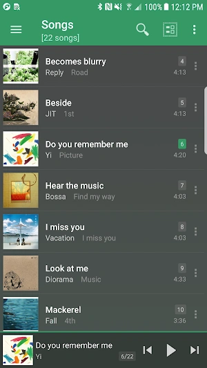 jetAudio for Android interface