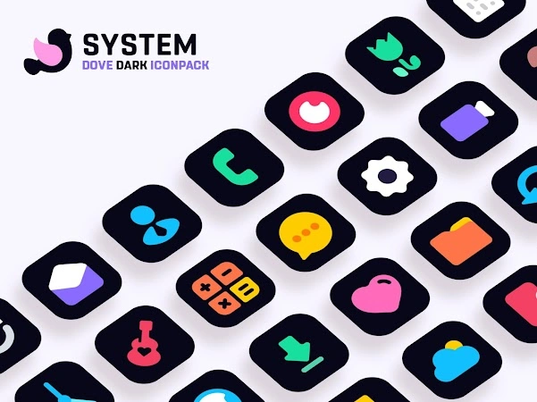 Dove Dark Icon Lists