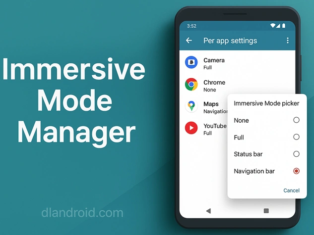 Immersive Mode Manager App screenshot