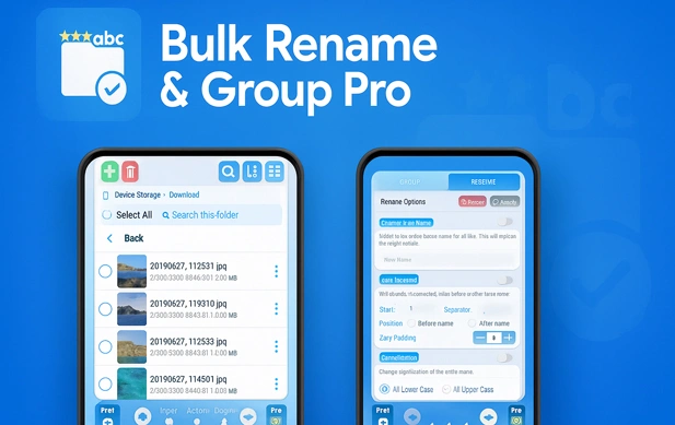 Bulk Rename & Group Pro in-app