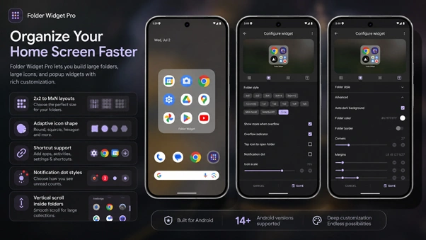 Folder Widget - Large Folders Screenshot
