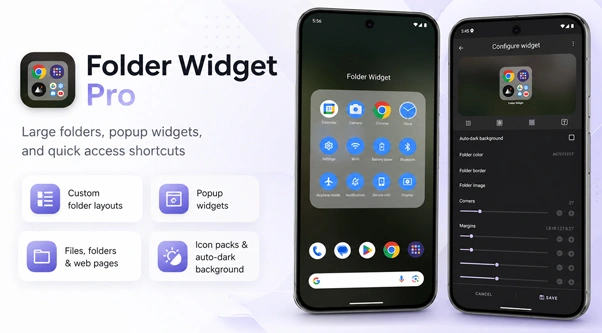 Folder Widget - Large Folders Pro