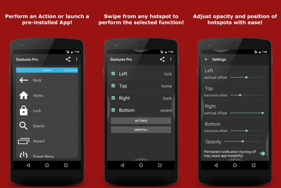 Gestures (Swipe) Pro