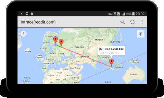 Intrace – Visual traceroute Premium Apk